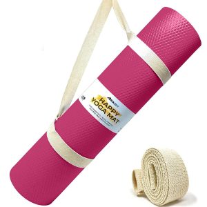 Boldfit EVA Yoga Mats For Women Yoga Mat For Men Exercise Mat For Home Workout Gym Anti Slip 4mm Workout Mats - Grey Visit the Boldfit Store